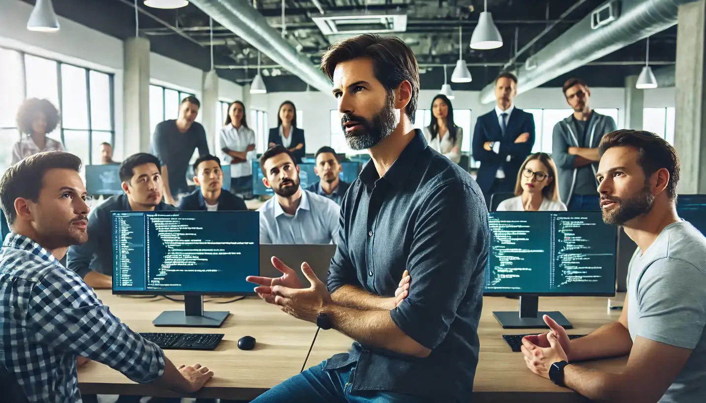 Software architect who manages and coordinates projects and people